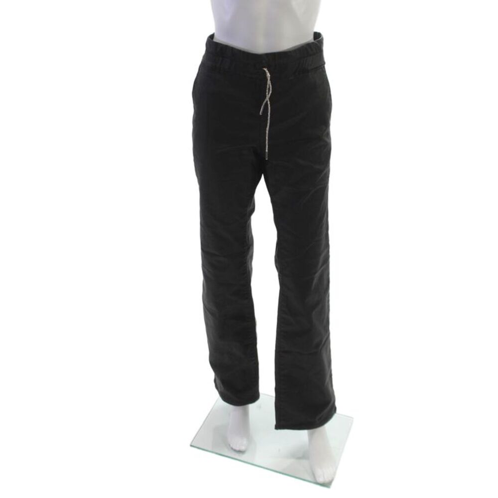 Flog Womens Dress Pants Black Cotton Drawstring Size 30
